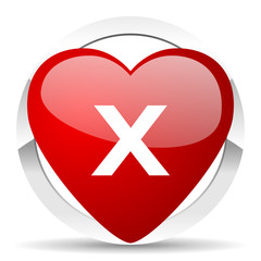 Obraz premium cancel valentine icon