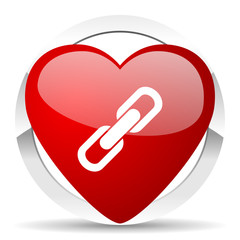 link valentine icon chain sign