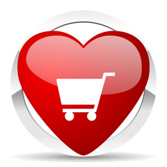 cart valentine icon shop sign