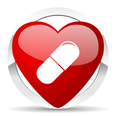 drugs valentine icon medical sign