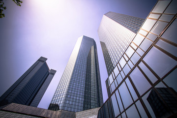 Fototapeta na wymiar Twin Towers in Frankfurt am Main, Germany
