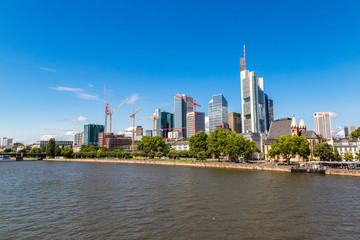 Financial district in Frankfurt