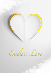 Walentynkowa kartka miłosna 'Endless Love'