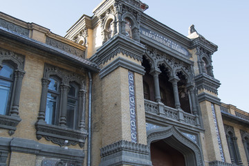 Upper part of the building above the main entrance