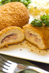 Stuffed Chicken Cordon Bleu