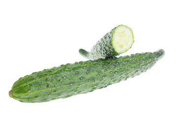 Cucumbers isolated on white background