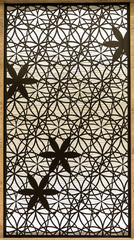 The beauty of bars wrought iron flower patterns on the window