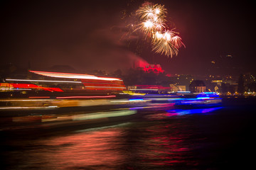Colorful fireworks