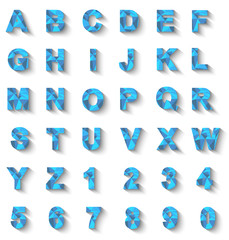 ALPHABET NEW STYLE MODERN BLUE