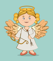 Angel design, vector illustration.