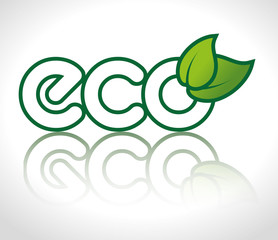 Ecology design, vector illustration.