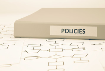 Business policies and procedures, sepia tone