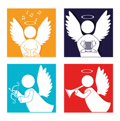 Hot air balloon vector illustration