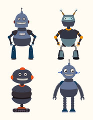 Robot design over white background vector illustration