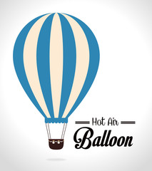 Naklejka premium Airballoon design over white backgroundvector illustration