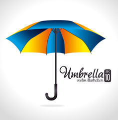 Umbrella design over white background vector illustration