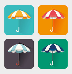 Umbrella design over white background vector illustration