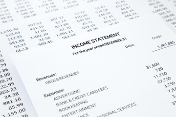 Small business income statement