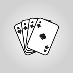 The Ace icon. Playing Card Suit symbol