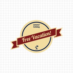 free vacation label