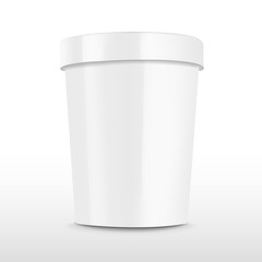 blank food plastic container