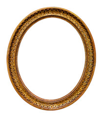 Oval picture gilded frame