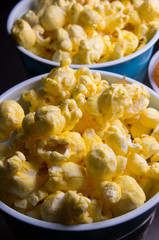 Cups of popcorn