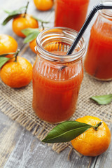 Juice and tangerines