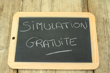 Obraz premium ardoise simulation gratuite