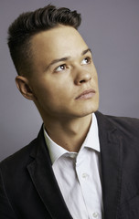 Handsome man in formal suit