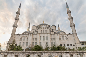 Fototapeta na wymiar Blue mosque, rear view, Istanbul, Turkey