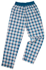 Obraz premium Checkered pijama sweatpants isolated on white