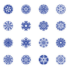 snowflakes set