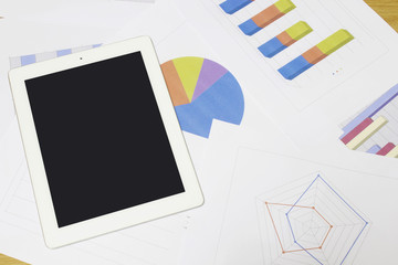 Business chart and graphs