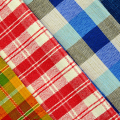 Collection of Thai Handmade Tablecloth Made from Cotton and Silk.