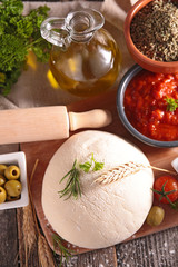 dough pizza