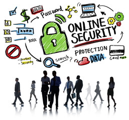 Online Security Protection Internet Safety Business Concept