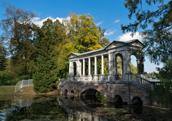 Marble bridge in Tsarskoye Selo