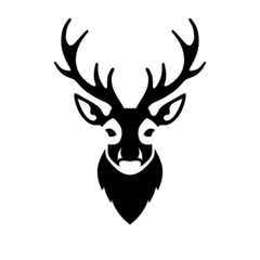 Deer Head Icon Vector Logo