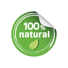 Eco Natural Round Sticker