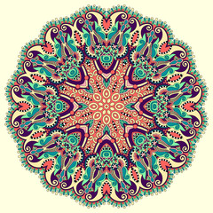 mandala, circle decorative spiritual indian symbol of lotus flow