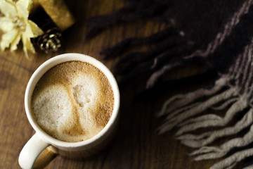 Cup of coffe with the sweets
