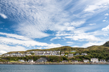 Fototapeta na wymiar View of Mallaig, a little port in Lochaber