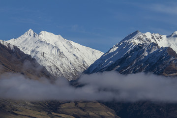 Fototapeta na wymiar The mountains in New Zealand
