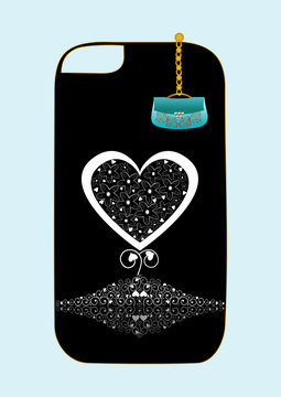 Original design background cover sticker on phone