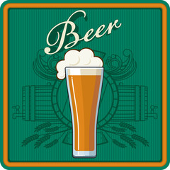 Beer theme in green