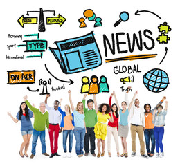 News Journalism Information Publication Update Media Concept