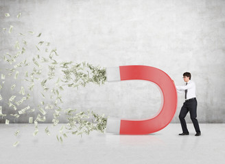 inessman attracts money
