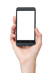 hand holding cellphone