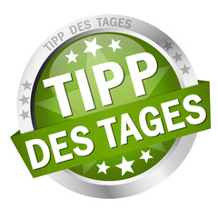 Button with banner Tipp des Tages